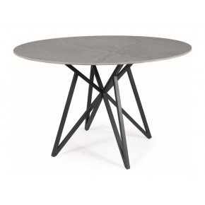 Стол обеденный SIGNAL MURANO серый матовый/черный 120